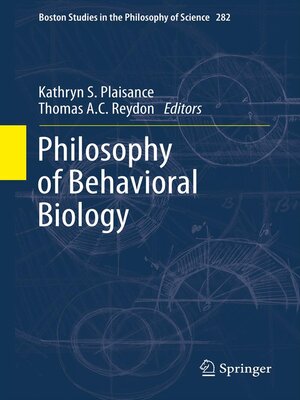 cover image of Philosophy of Behavioral Biology
